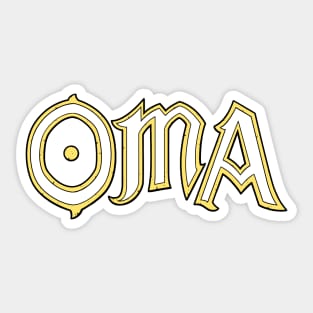 Oma Logo Sticker